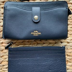 COACH Navy Pop Up Messenger Purse